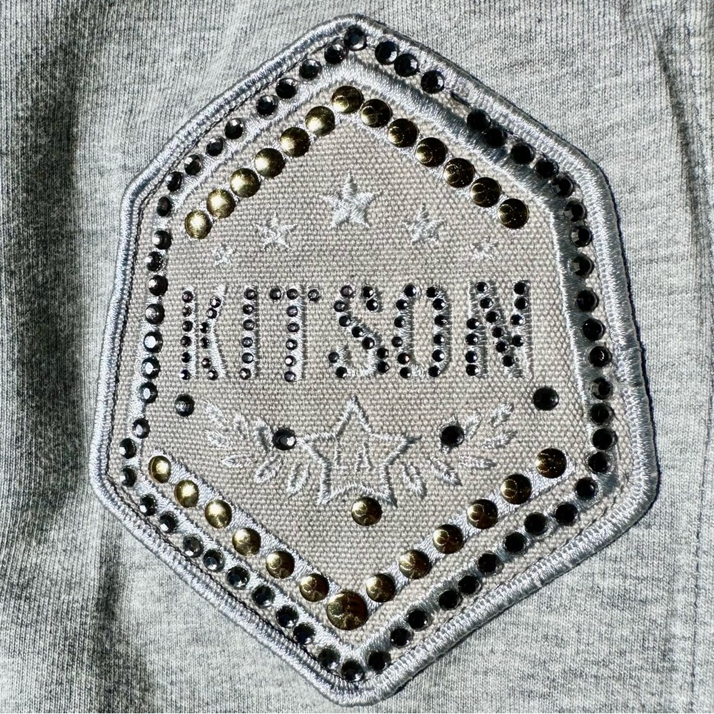 Kitson Gray Jacket Elegant Outerwear